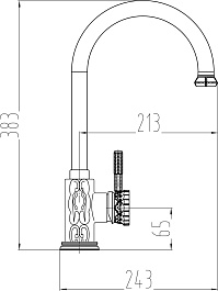 Milacio Смеситель для кухни Villena MC.502.BR бронза – фотография-2